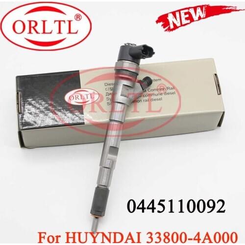 New Injector 0445110092, Common Rail Nozzle 0 445 110 092 Diesel nozzle 0445110092 For HUYNDAI 33800-4A000