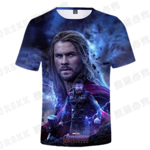 Summer Marvel The Avengers Thor 3D T Shirt Men Women Children Fashion Short Sleeve Boy girl Kids Printed T-shirt Tops Cool Tee