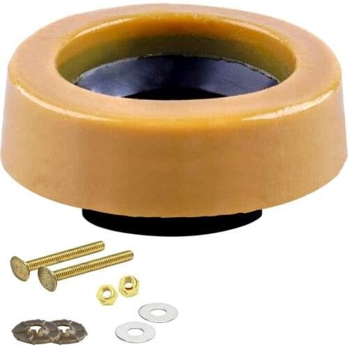 Toilet Wax Ring Kit for Floor Outlet Toilets New Install or Re-seat
