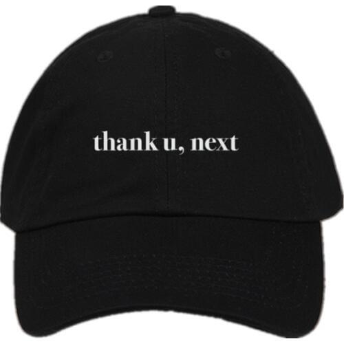 Letter Thank U,Next Baseball Caps Ariana Grande Embroidery Dad Hat Unisex Women Man Hats Latest album Snapback