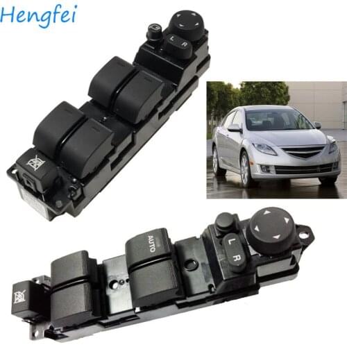 HengFei Original car accessories Window switch for Mazda 6 2009~2015 Lifter switch Left front door lifter main control switch
