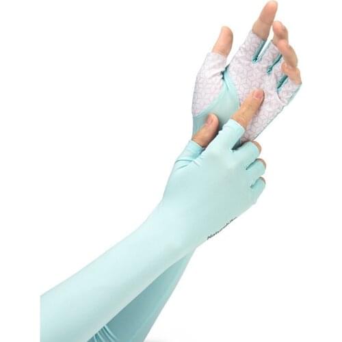 【New store 】 Outdoor Breathable Half Finger UV Protection Sleeves Driving Camping Hiking Arm Sleeves NH20FS023 Naturehik