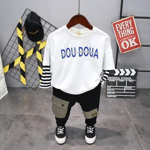 Children Toddler Baby Kids Boys Clothes Sets spring Autumn Cute boys T-shirt + pants Outfits boys clothes sport suits 2-6years
