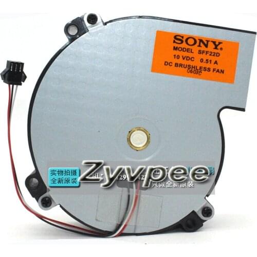 Original SFF22D 105*35mm DC 10V 0.51A 3 wires 3 pins blower fan centrifugal cooler