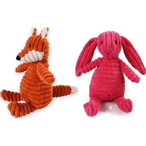 1pc Plush Toy Dog Toys Bite Resistant Cleaning Teeth Dog Chew Puppy Toys Cartoon 16 Styles Animal Pet Toys For Dogs
