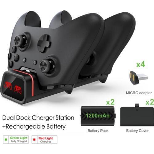 Hot Sale Charger Portable Wear-resistant Controller Charger Station Dual Charging Dock Stand for Xbox One X S Gamepad Dropship