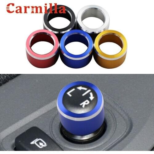 Car Rearview Mirror Adjustment Knob Trim Cover Control Switch Decoration Rings for Subaru XV Forester Outback 2015-2018 WRX