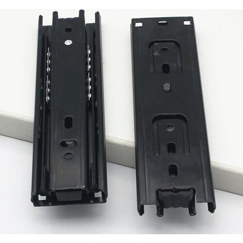 Three-Section Cabinet Slides Drawer Ball Bearing Drawer Runners Slides Rail for Household Bedroom Accessories