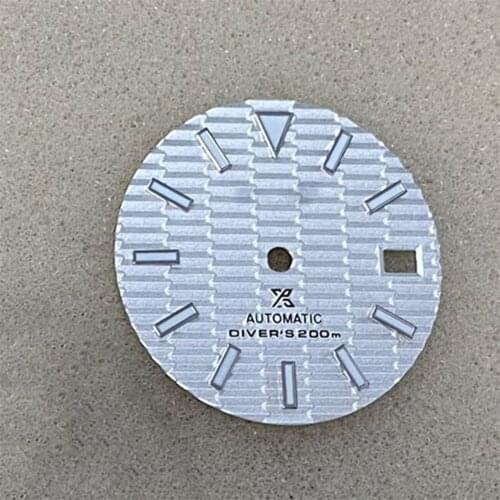 Vintage 28.5mm black dial with triangle markers Watch dial parts mod Dial for NH35 dial for SKX007 watch accessories