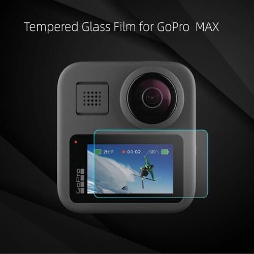 Yiwa Protective Film HD Tempered Glass Screen Protector Sports Camera Accessories for GoPro Max Screen Protector r40