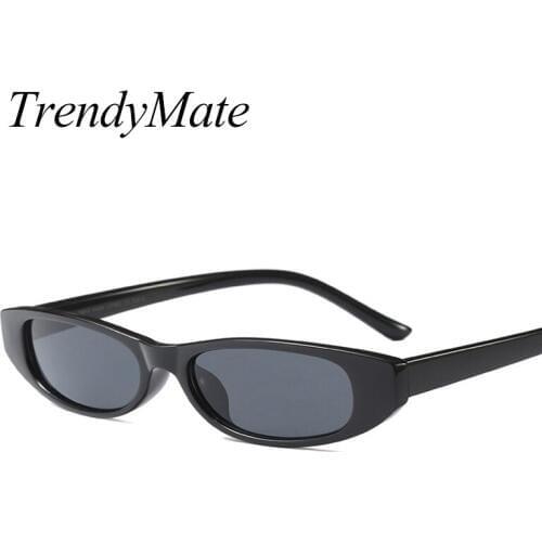 2018 Vintage Cat Eye Sunglasses Women Fashion Small Frame Sun Glasses Ladies Retro Personality Cat Eyeglasses UV400 1370T