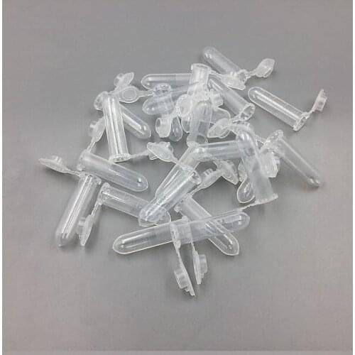 0.2ML Plastic Tube Clear Micro Centrifuge Test Tube Vials With Snap Cap