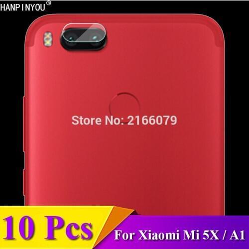 10 Pcs/Lot For Xiaomi Mi A1 5X Mi5X MiA1 M5X 5.5" Rear Camera Lens Protective Protector Cover Soft Tempered Glass Film Guard