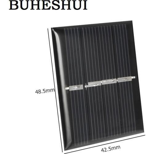 BUHESHUI 0.36W 2V Solar Cell Polycrystalline Solar Panel DIY Solar System Charger Education Kits 42.5*48.5MM 10pcs FreeShipping