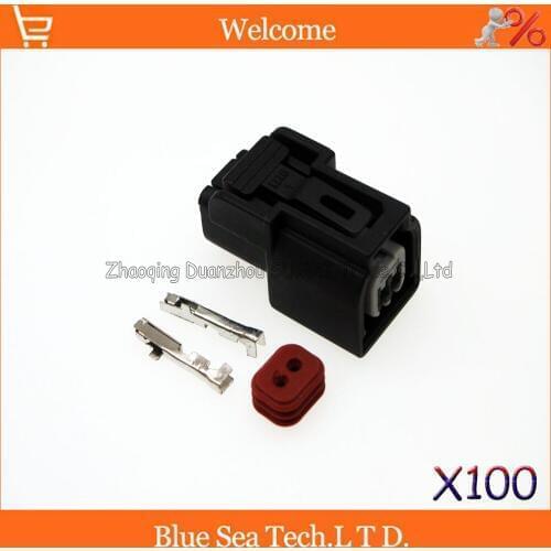 100 sets male 2Pin Auto plug,Car Electrical Nozzle plug/locomotive plug/EFI plug,use for Honda Accord CB400
