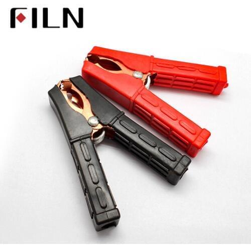 105mm 100A Coplete Insulated Golden Plated Power Charging Car Van Battery Clamp Alligator Clamp