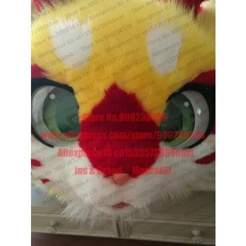3-D Eyes Fursuit Fullsuit Huksy Dog Costumes Only Head Yellow Head Only Head