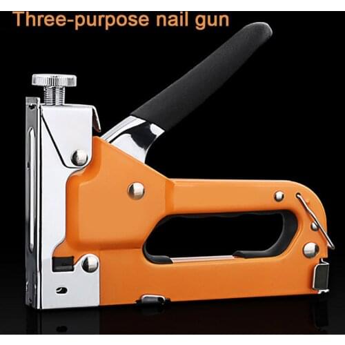 3 in 1 Door/T/U Type Heavy Duty Manual Nail Stapler Wood Hand Door Framing Finish Furniture Stapler ferramentas manuais PI669