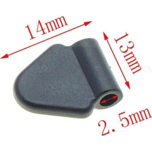 30pcs 1/8"(3mm) Hole Plastic Bell Stopper Cord Ends Rope Slider For Apparel Backpack Garment Accessories