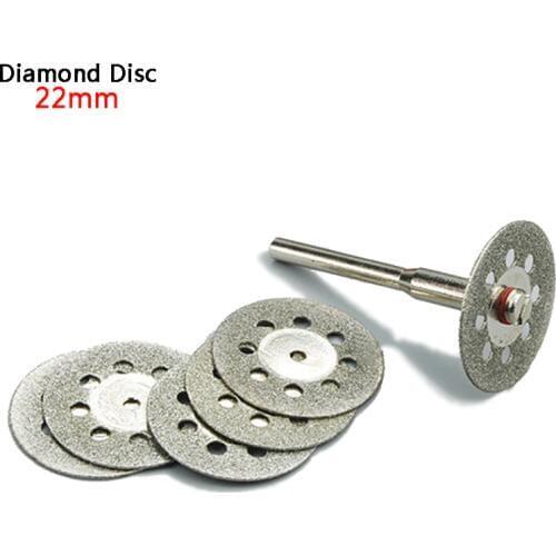 5pcs 22mm diamond grinding wheel dremel accessories mini dremel saw cutting disc rotary tool abrasive diamond grinding disc