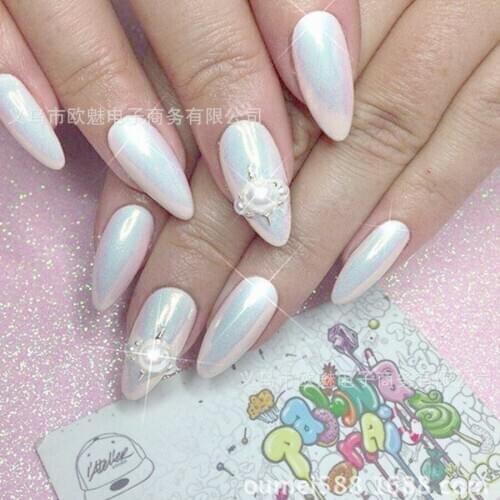 500pcs Mermaid Effect Nail Polish Sparkly Magic Glimmer Powder Dust DIY Nail Art Tip new