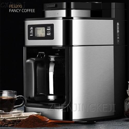 Coffee Machine Automatic American Home Grinding Machine Coffee Machine Bean Powder Dual-use Small Coffee Machine PE3200