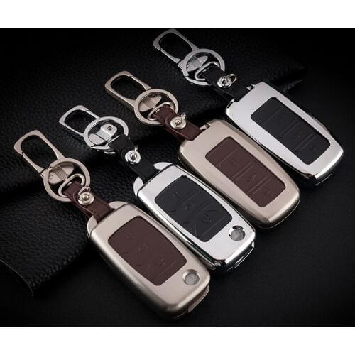 Zinc Alloy Key Cover Case 3 Buttons For Toyota Corolla Chr Avensis Rav4 Yaris Auris Prius Car Accessories