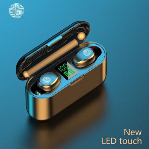 F9-13B Bluetooth 5.1 Wireless Earphones Smart-Touch In-ear Earbuds Large Capacity Battery Good Sound Quality Headset for Phone