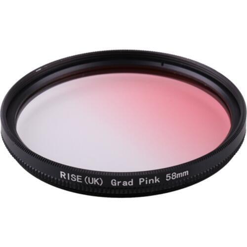 Camera Filter 58mm Gradual Pink Color lens Filter for Nikon D3100 D3200 D5100 SLR Camera lens