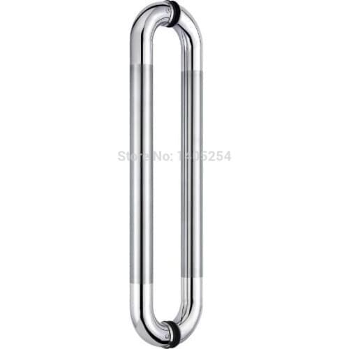 Stainless steel glass door pull round handle