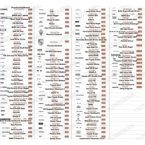 Airbag brass mould for dashboard steering wheel cover embossing stamp 20-38