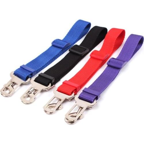 Hot Selling Adjustable Practical Dog Pet Car Safety Leash Seat Belt Harness Restraint Collar Leads Travel Clip