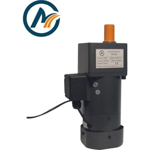 Small ac worm YN100 140w 240V 115V 380V 415V micro ac motor gear shaft