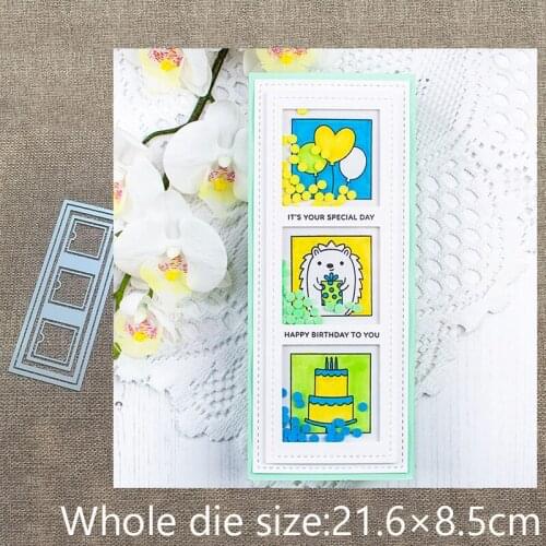 XLDesign Craft Metal Cutting Dies stencil mold Peekaboo Windows decoration scrapbook Album Paper Card Craft Embossing die cuts