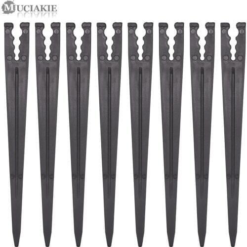 MUCIAKIE 25PCS 14.7CM Fixed Stakes for 4/7mm 3/5mm Tubing Hook Fix Stems Support Holder Drip Irrigation Bracket Garden Fittings