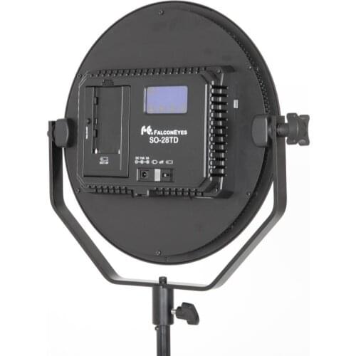 FalconEyes Led Studio Video Soft Light 28W Beauty Panel Lamp Round Photographic Lighting For Film Advertisement Shooting SO-28TD
