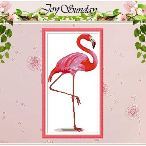 Flamingo animals Patterns Counted Cross Stitch 11 14CT Cross Stitch Set Wholesale Chinese Cross-stitch Kit Embroidery Needlework