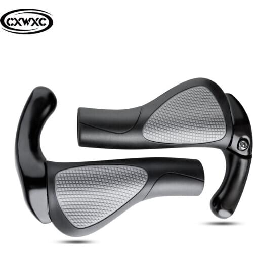 Non-slip MTB Bicycle Grips Ergonomics Bike Handlebar Covers Extended Bar End Mountain Bike Grips Handles for Bicycle Parts