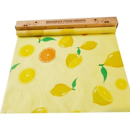 Beeswax Food Wrap Reusable Zero Waste Eco-friendly Sustainable Seal Tree Resin Plant Oils Kitchen Storage Snack Wraps