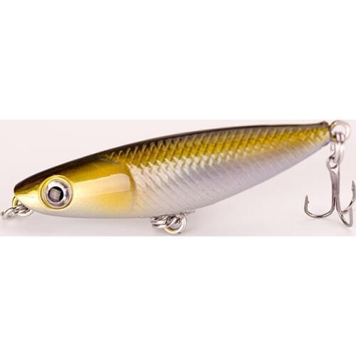 1PCS 4.5CM 2g Floating Mini Pencil Fishing Lure Crankbait Minnow Popper Top Water Hard Lure Fishing Bait