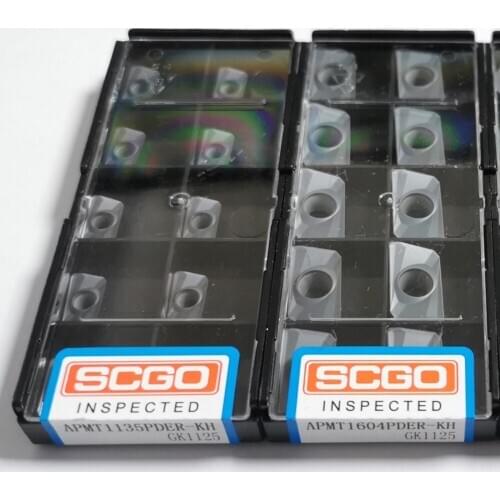 SCGO APMT1135PDER APMT1604 PDER RDMT10T3 RDEW1204 GK1125 milling carbide inserts for cast iron or cast steel milling cutter