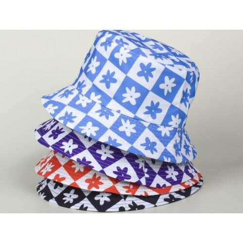 Flower Lattice Fishermans Hat Sunscreen Basin Hat Art Japanese Couples Hat Age Reduction Mask Hat Travel Basin Hat