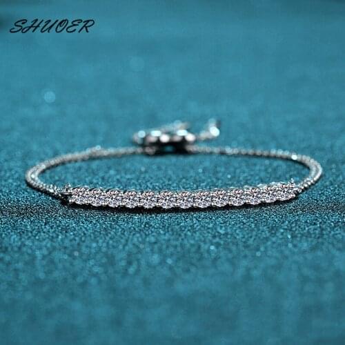 SHUOER Bracelets With Diamonds