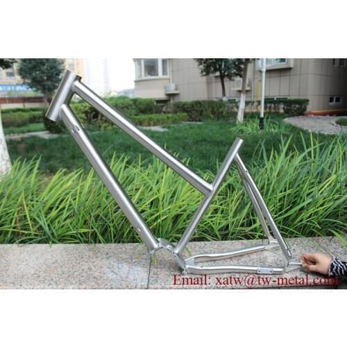 Titanium mountain bike frame with Pinion gear box for women use Titanium Pinion bike