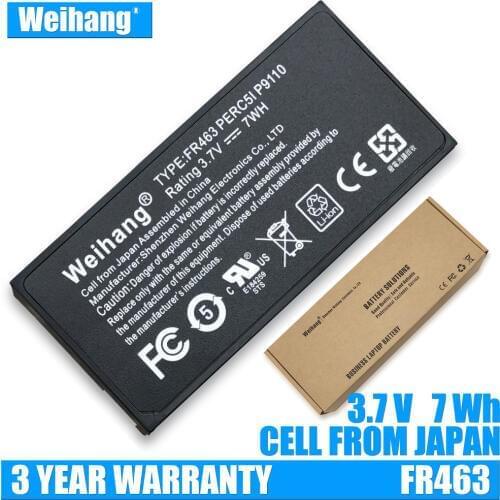 Weihang Japanese Cell FR463 P9110 Perc 5i Battery For Dell Poweredge Service M600 M605 R200 R300 R415 R515 R715 R805 2950 7Wh