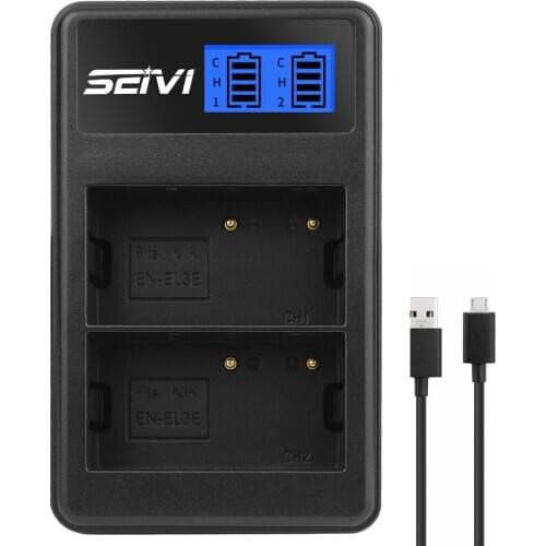 EN-EL3e ENEL3e USB Battery Charger for Nikon DSLR D50 D70 D90 D80 D100 D200 D700 MH-18A camera charger