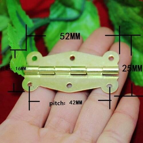 Yellow Door Butterfly Hinges Antique 6 Holes,Cabinet Door Hinges,52*25mm,20Pcs