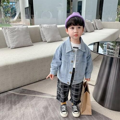 2021 In Stock Spring Autumn Boy Coat Overcoat Top Kids Costume Teenage Gift Children Clothes High Quality Plus Size