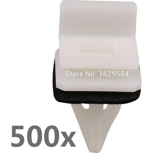 500 Pcs / pack Rocker Panel Moulding Clip Trim Nylon Clips 91513-SM4-000 For Accord Civic-CR-V Fits Into 12mm Hole