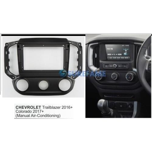 9 inch Car Fascia Radio Panel for CHEVROLET TrailBlazer 2016+, Colorado 2017+ Dash Kit Facia Console Bezel 9inch Adapter Plate